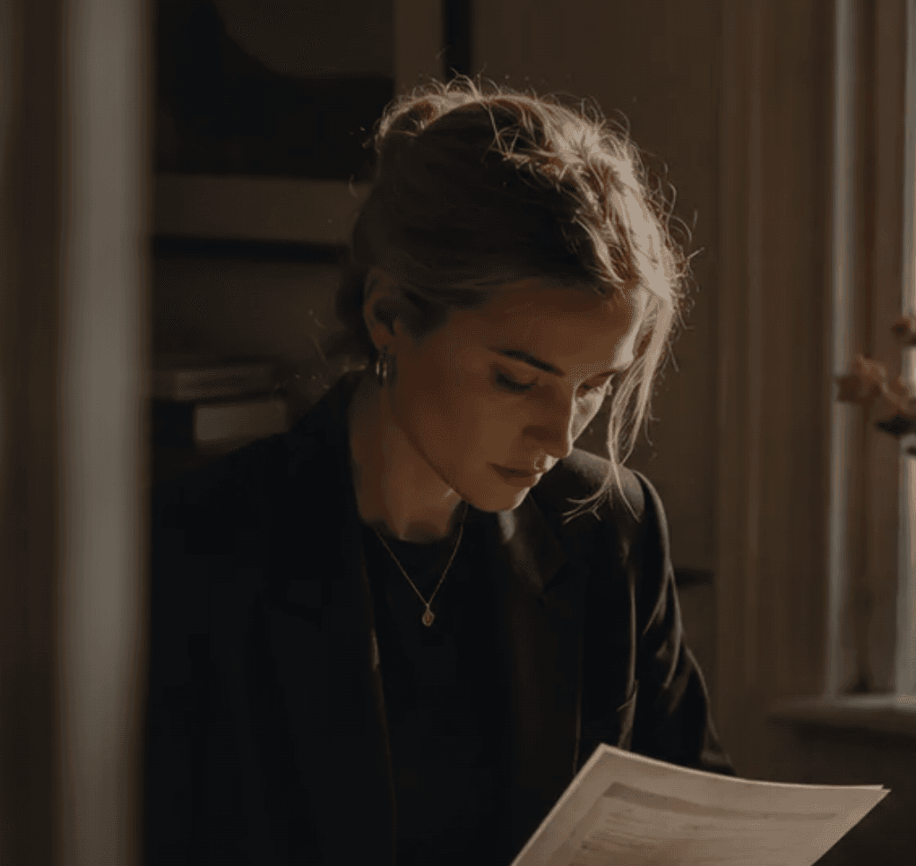 Jurist die een document leest